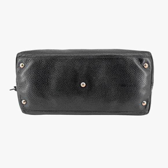 Gucci Black Pebbled Leather Soho Medium GG Tassel 2-Way Zip Top Shoulder Bag - Picture 7 of 11